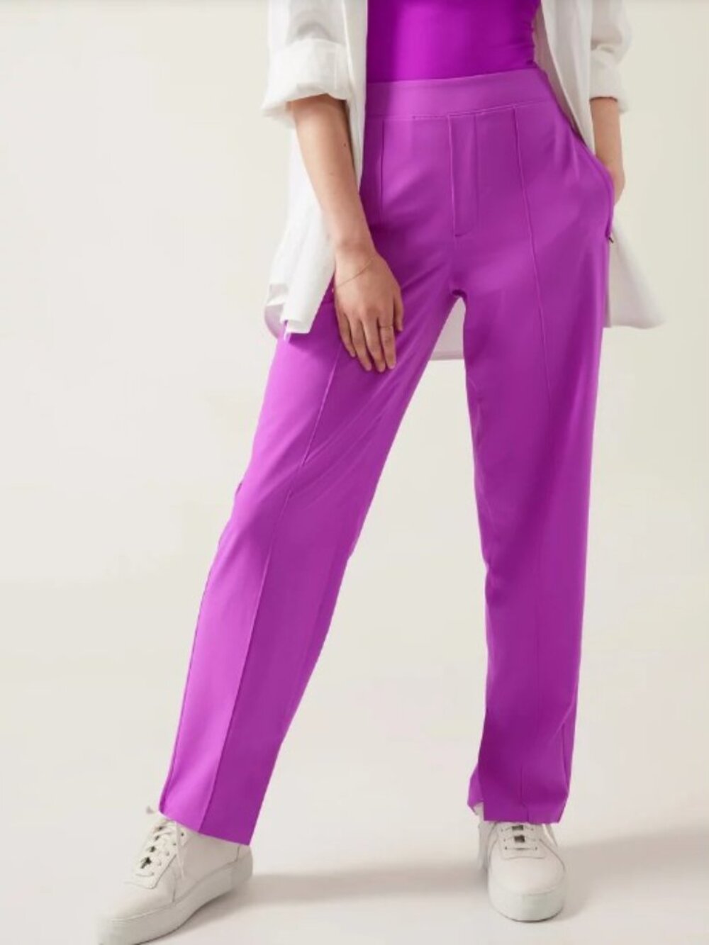 Athleta Vienna Slim Pant in Vibrant Purple Size 12